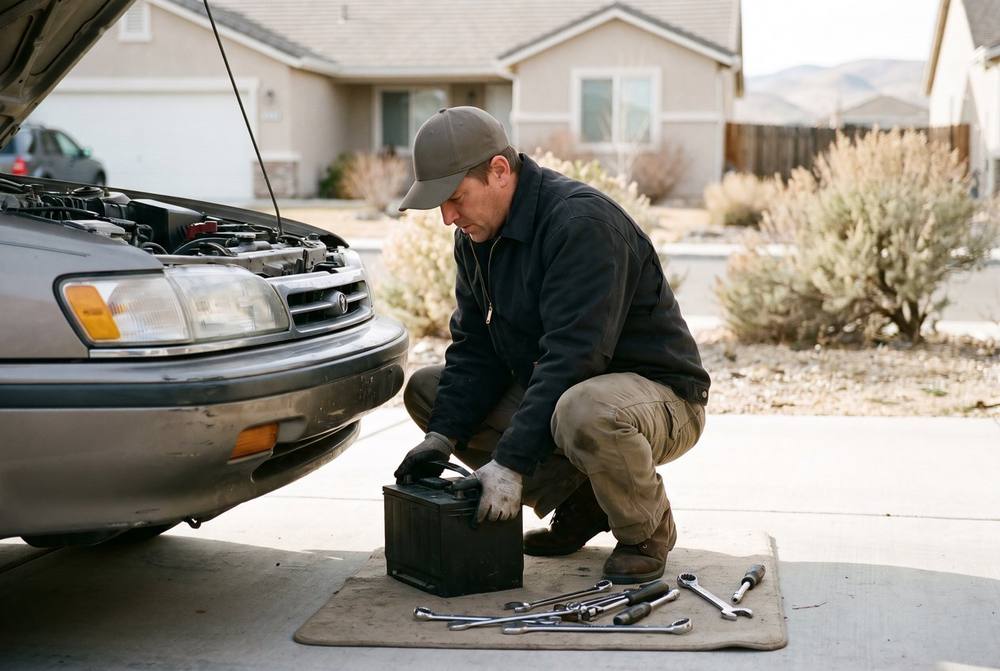 Replacing a car battery